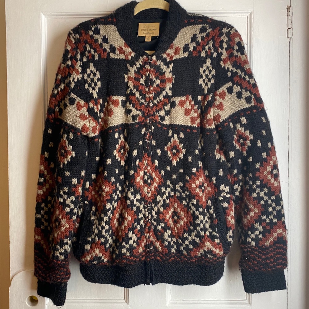 Lucky Brand Men’s sweater bomber